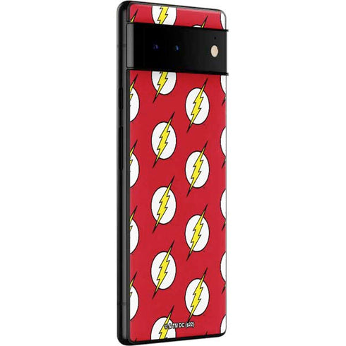DC Comics The Flash Logo Pattern Google Pixel 6 Pro Skin